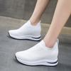 Fashion Whit Ladies Shoes  Mesh Breathable Women FootwearHigh On Platform Slip Fashion 2024 Trends Designer Cheap Summer Offer Spring 39