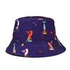 New Arrival Summer Sun Protect Woman Man Unisex Reversible Printed Cactus Bucket Hat