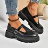 Fashion Solid Color Mary Jane Platform Shoes Women Buckle Strap Casual Sneakers Women Platform Fashion Sneakers Women Zapatos De Mujer
