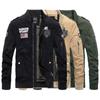 Men's Flight Suit Casual Cotton Jacket Washed Stand Collar Embroidered Jacket Men's Style