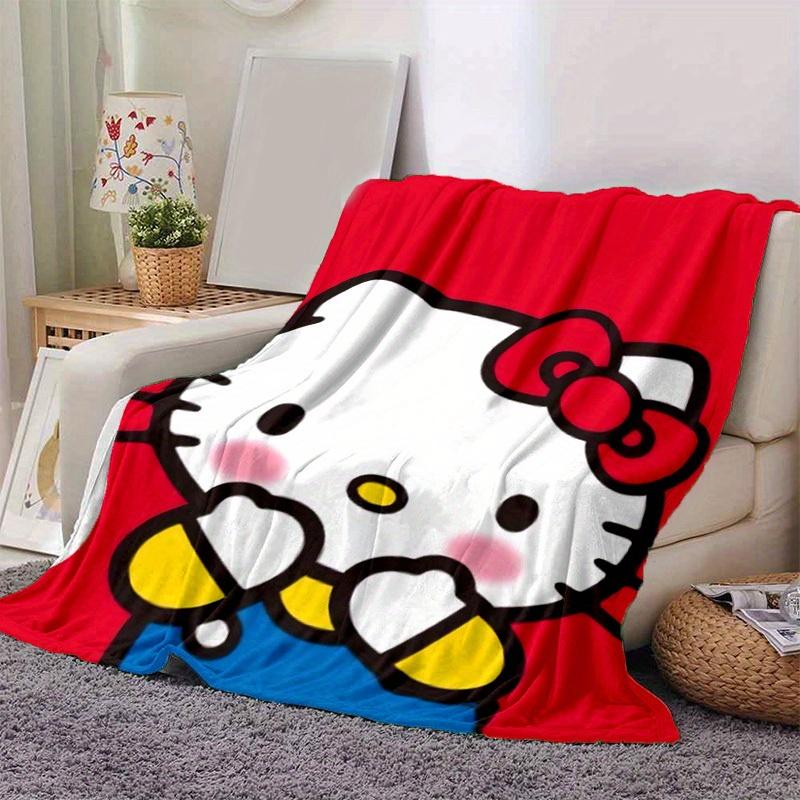 1шт. Домашнее одеяло Hello Kitty - Офисное одеяло - Уличное одеяло - Идея для подарка - Подходит для всех сезоновz041708