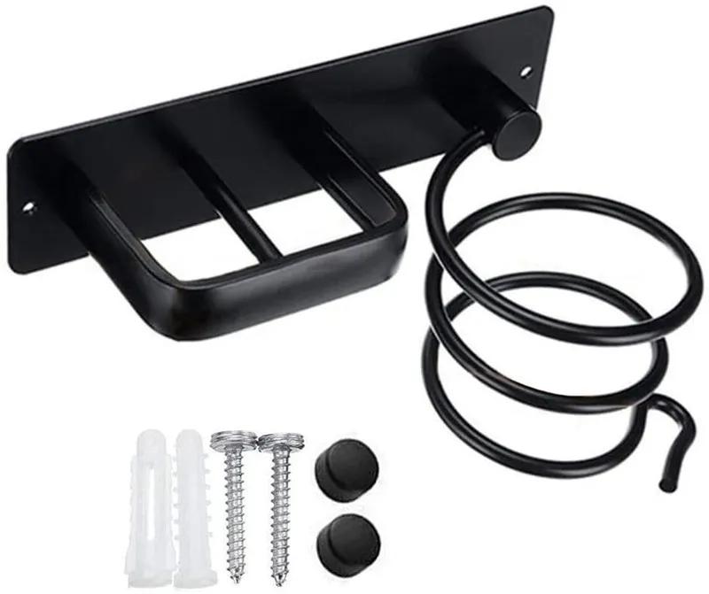 Скоба для фена для ванной комнаты, бытовая, алюминиевая, болтовая, вставная, многофункциональная, для хранения, выпрямитель для волос