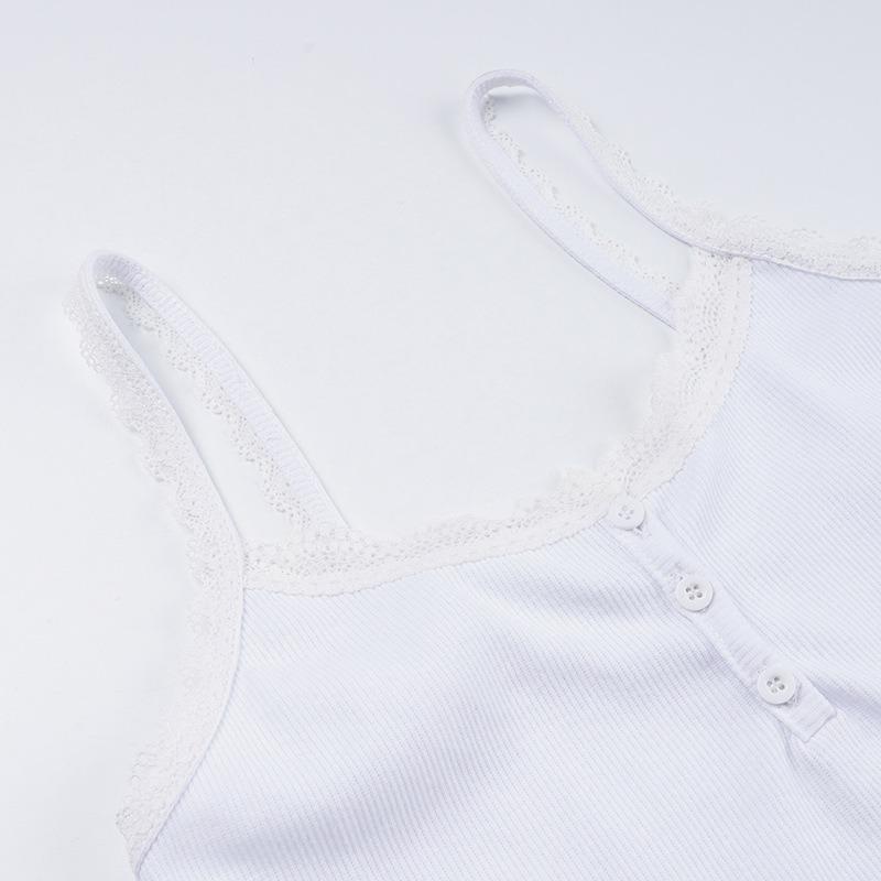 Женский жилет-комбинезон на весну и лето с квадратным вырезом на пуговицах, легкий ветрозащитный, с кружевом, небольшой, на бретельках