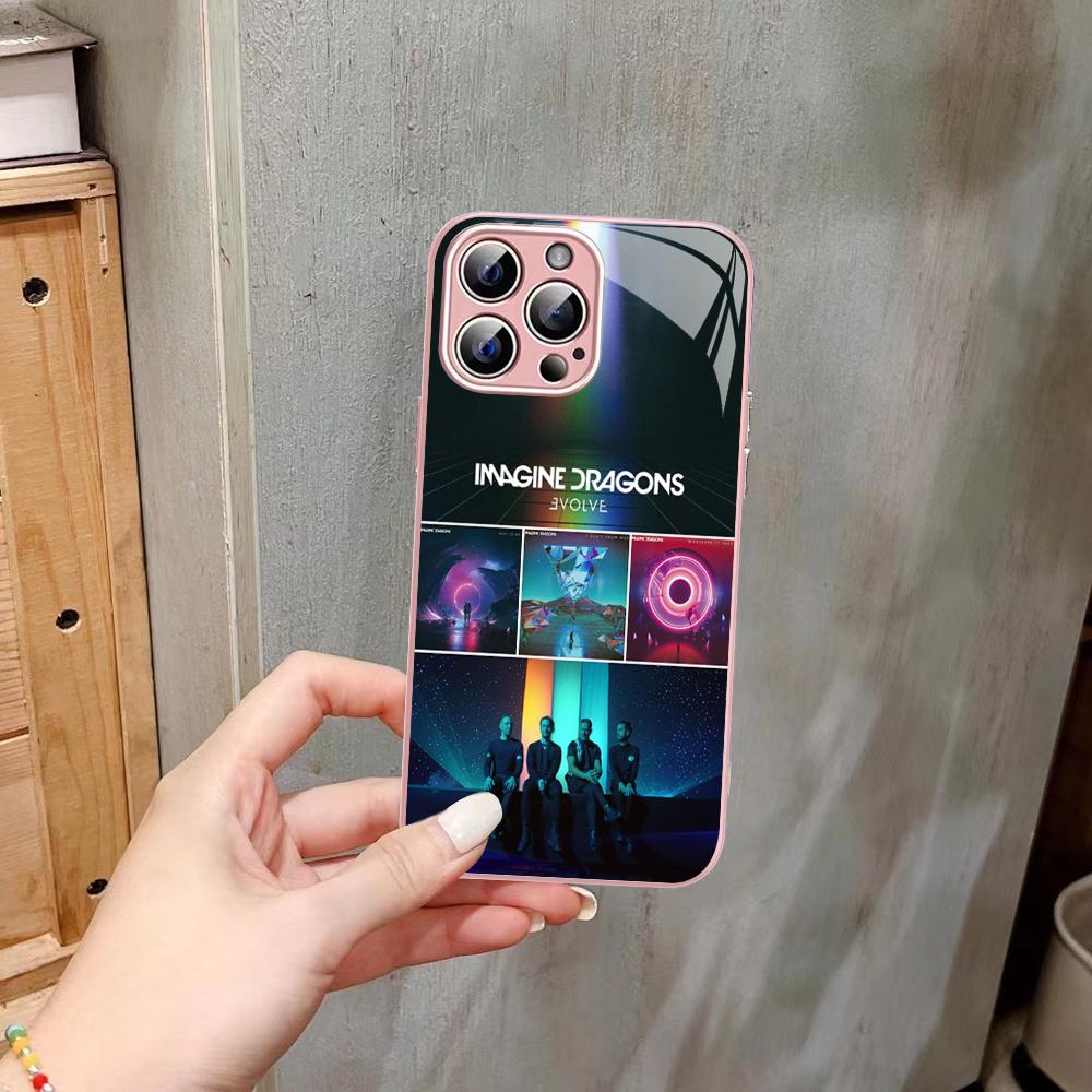 Imagine Dragons Phone Case Tempered Glass For iphone 14 13 12 11 Pro Mini XS MAX 14Plus X XS XR Fundas