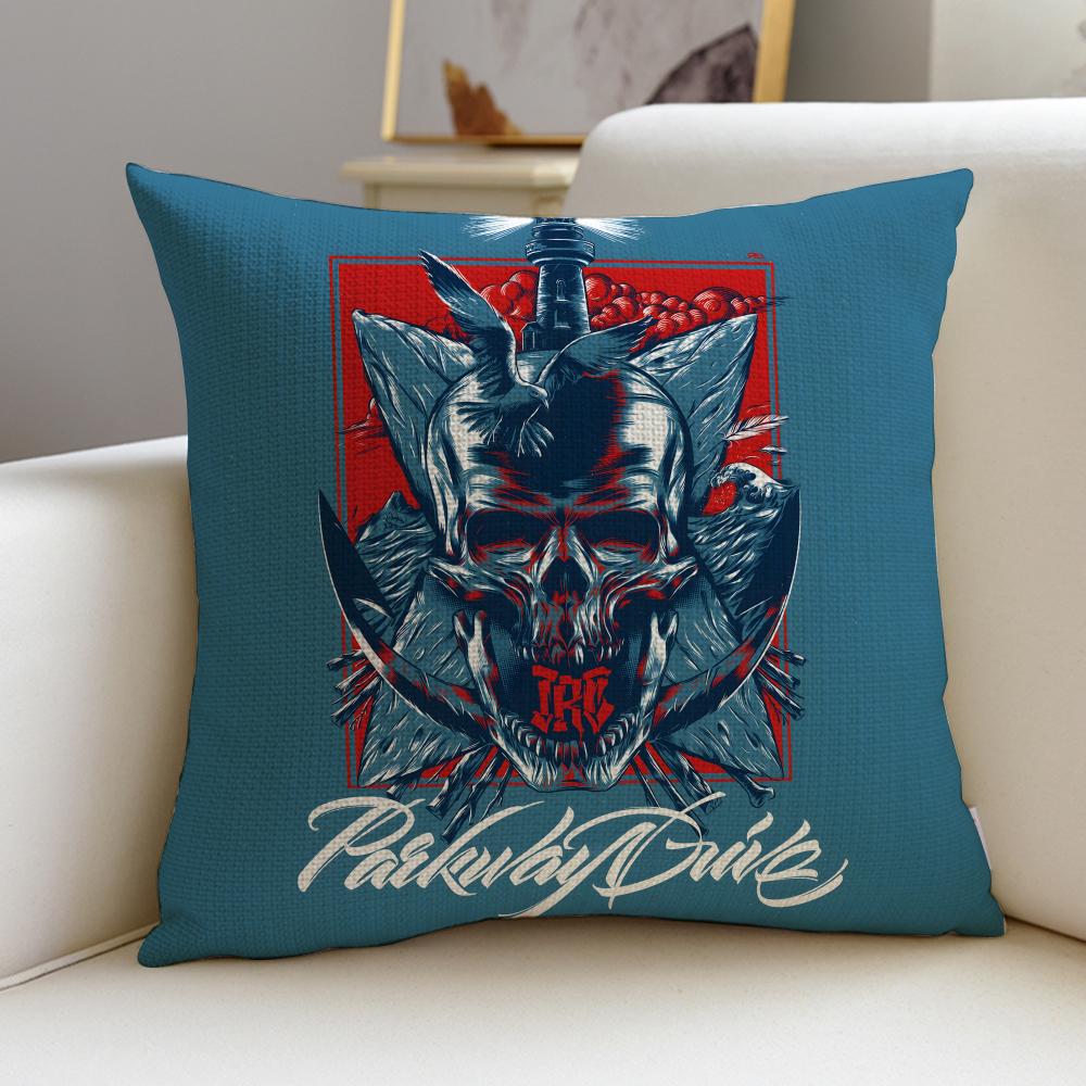 Metal PParkway DriveS Cushion Cover Breathable and skinfriendly linen pillowcase square removable and washable cushion