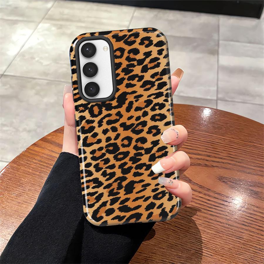 Мягкая обложка Capa Чехол для телефона для Samsung Galaxy S25 A36 A16 S20 FE S23 S25Ultra S24 Ultra A26 A56 S23Ultra Модный леопардовый принт