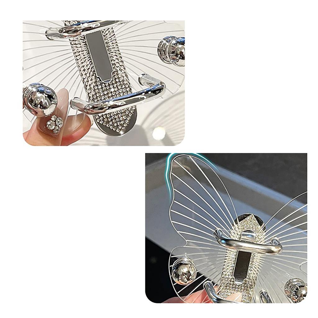 Прозрачный Прочный Акриловый Настенный Крючок-Бабочка Стильные Органайзеры для Расчесок для Домашнего Декора и Решения для Хранения