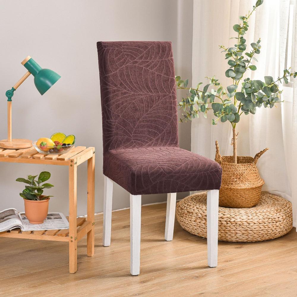 Вязаные водонепроницаемые жаккардовые чехлы на стулья эластичные чехлы на диван для отеля дома утолщенные однотонные