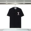 280g Double Yarn Cotton T-Shirt Couples Casablanca Castle Print Short Sleeve Round Neck Loose Fit