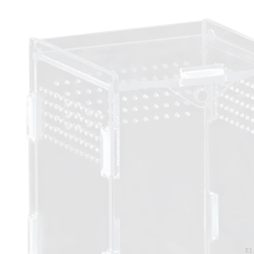 Reptile Breeding Box Animal Habitat Cage Clear Terrarium Enclosure for Geckos Young
