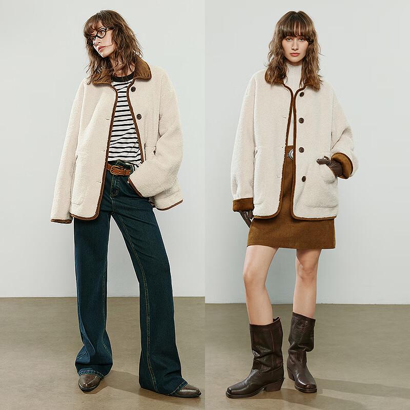 Женская стеганая куртка из искусственного меха и замши Chuyu