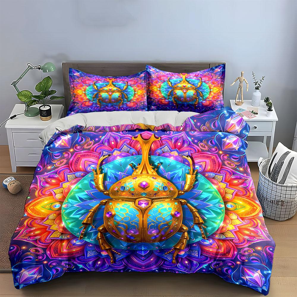 Golden Jewel Beetle's Radiance Bedding sets Duvet covers Pillowcases(1* Duvet Cover 2* Pillowcases without duvet insert)