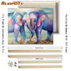 DIY Frame Diy Paint By Numbers Animals Kit Acrylic Wall Art Picture By Numbers Canvas Painting For Home Decoration Arts