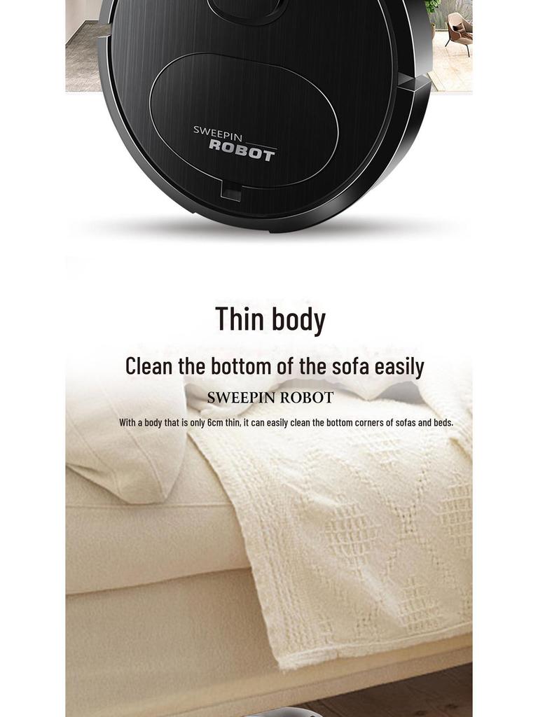 Умный автоматический пылесос с функцией зарядки и мытья полов