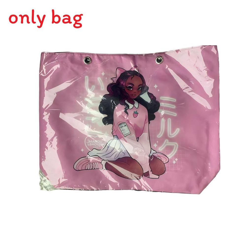Canvas Tote Bag For Women With Creative Print And Spliced Design For Casual Travel