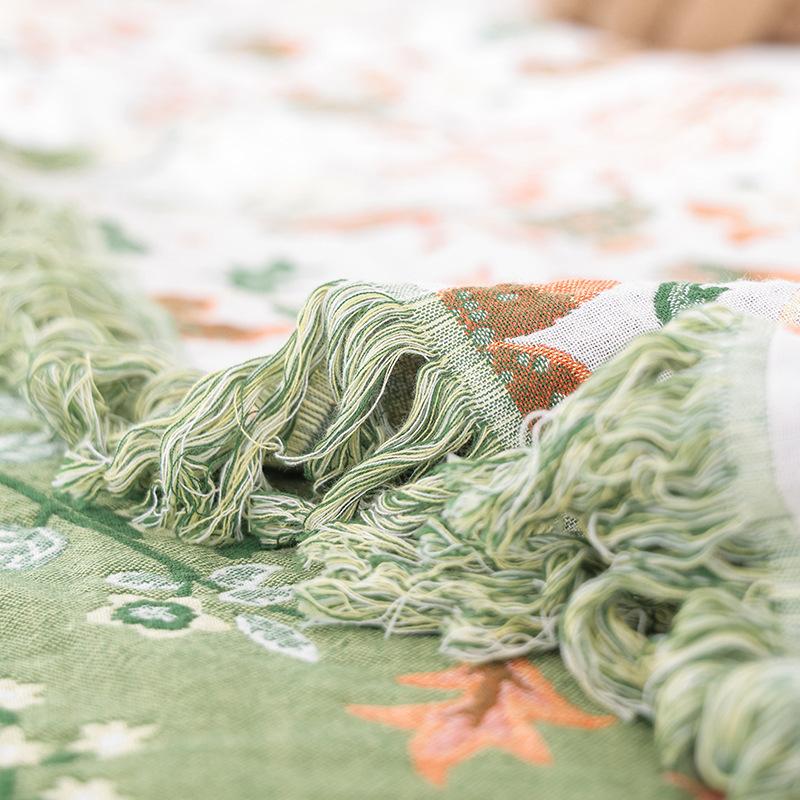 200x230 см хлопчатобумажное марлевое покрывало зеленое покрывало для дивана мягкое покрывало для кровати одеяло для кондиционера