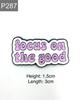 New Enamel Pin Saying Focus On the Good Metal Pin Gift Birthday 1 Piece