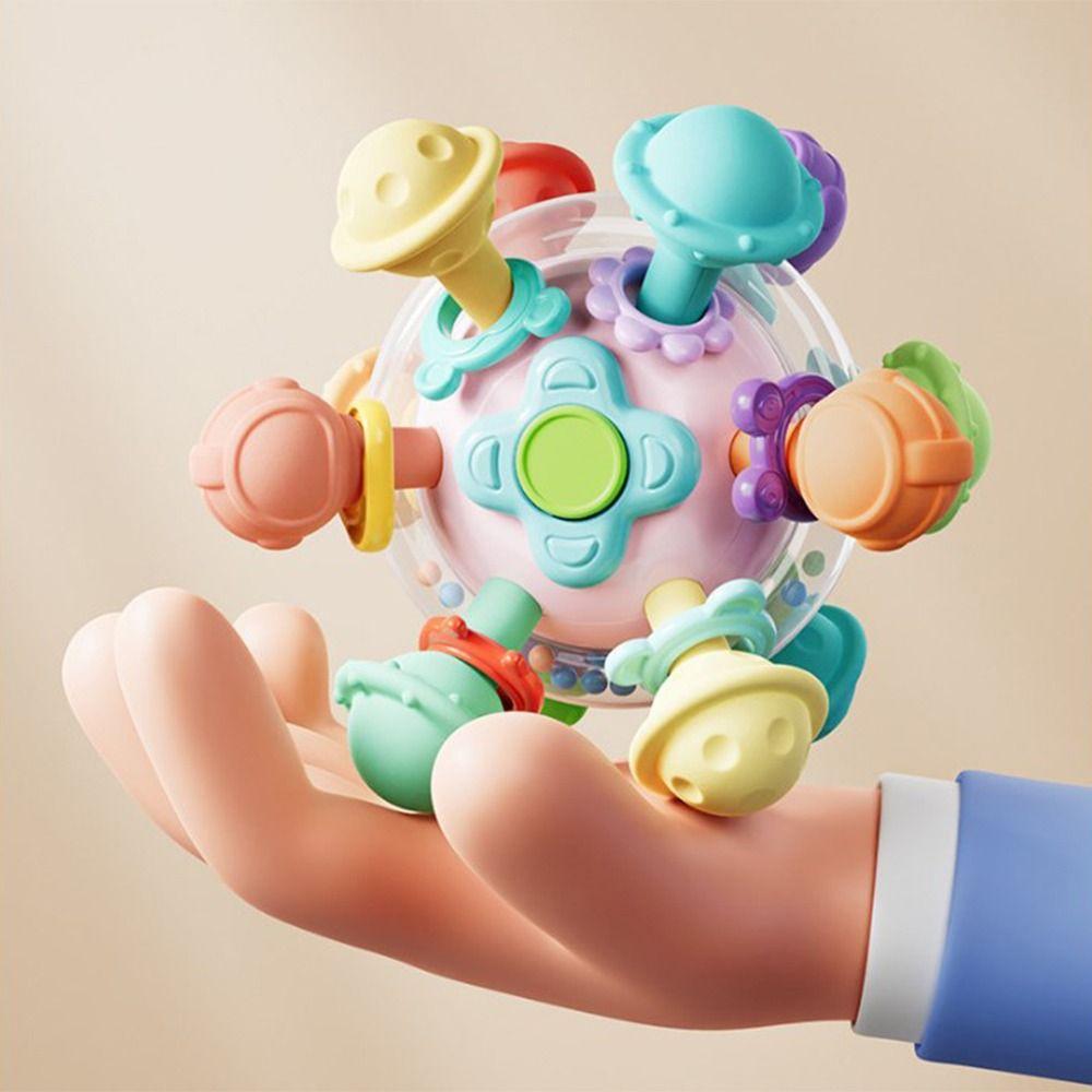 Детские сенсорные игрушки для прорезывания зубов без содержания бисфенола А, красочные сенсорные жевательные игрушки для детей от 3 до 18 месяцев