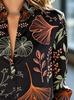 Женская весенне-летняя элегантная блузка с высококлассным принтом, подходит для деловых поездок