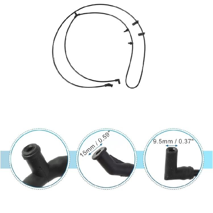 Replacement Washer Nozzle Tube Pipe Automotive Accessories Car Front Windshield Washer Nozzle Hose for 2011-2015