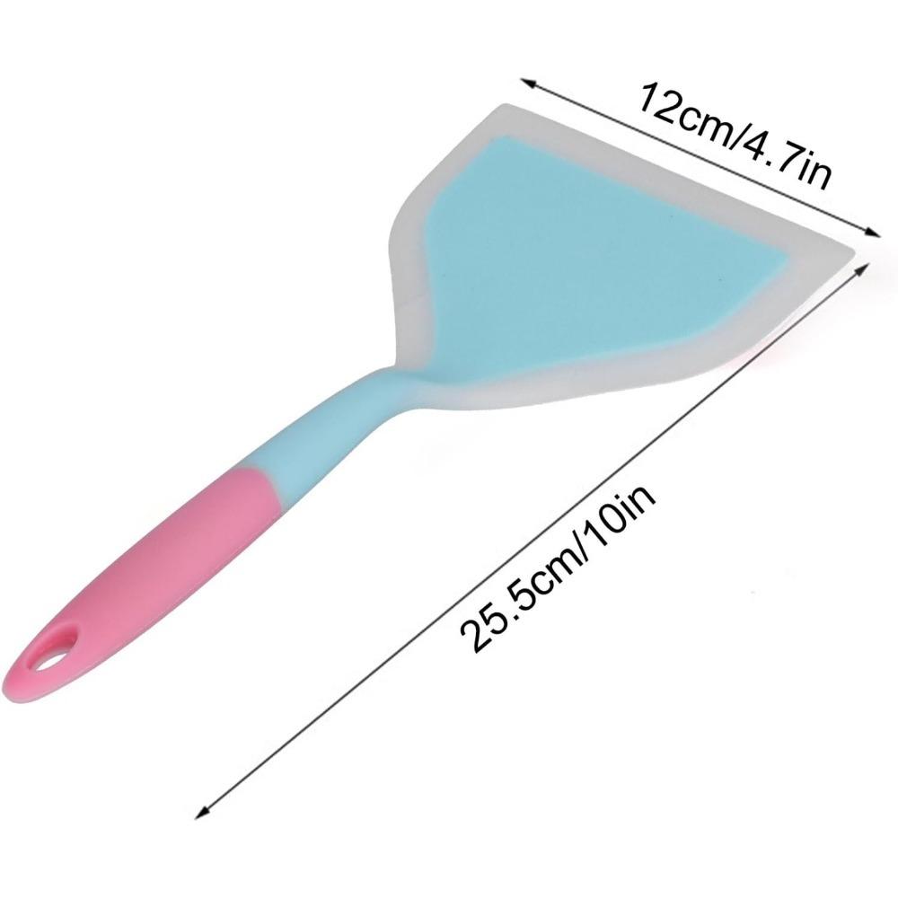 Non-stick Colorful Silicone Scraper, Omelette Spatula, Heat-resistant Flexible Cake Pastry Scraper, Cream Baking Pastry Tool