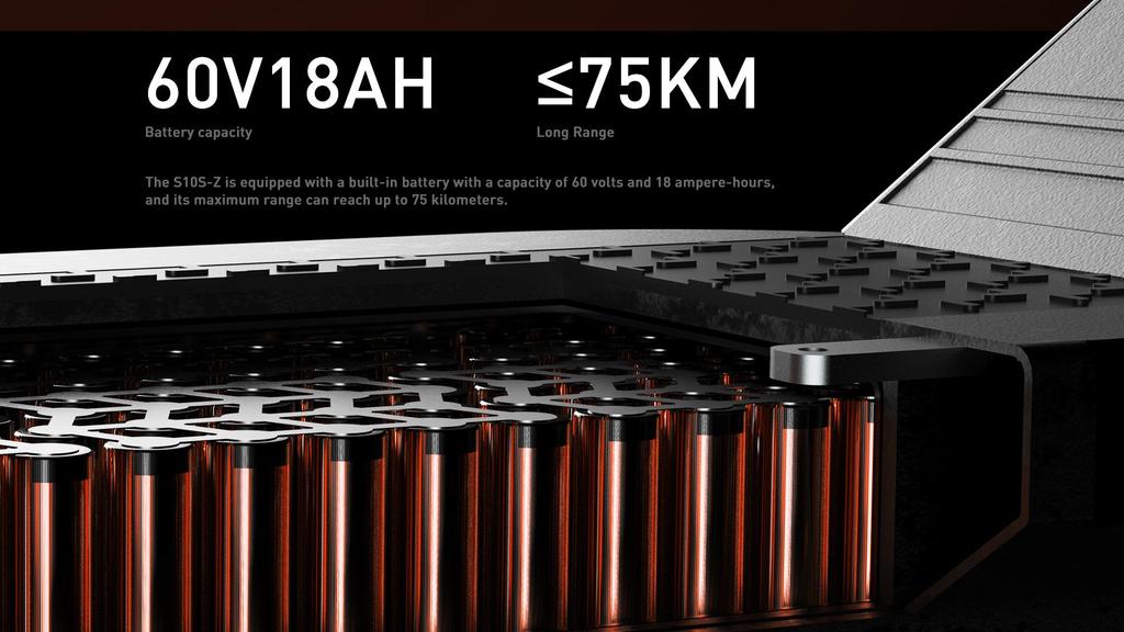 JOYOR S10-S-Z 2000W Dual Motor Electric Scooter, 60V 18Ah, 85km Range, 10" Off-Road Tires, Hydraulic Brakes, Foldable