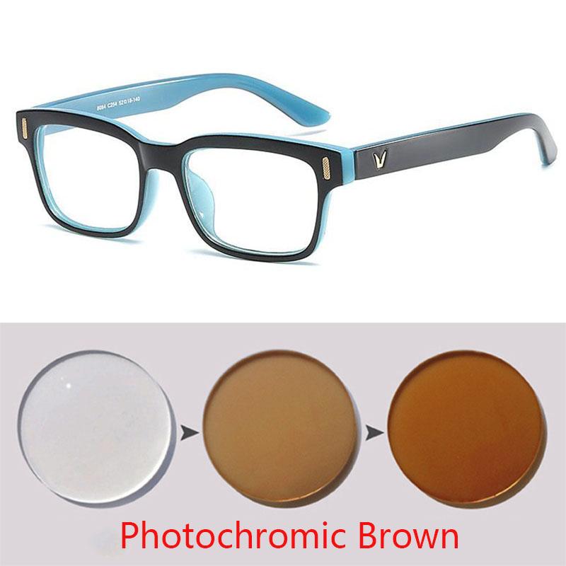 -0.5 -0.75 -1.0 To -6.0 Prescription Eyeglasses 1.56 Aspheric Lens Myopia Glasses For Unisex Literary Student Diopters Glasses