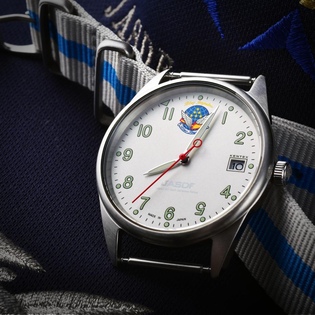 Часы Blue Impulse Standard Air Force Date White [KENTEX] Самооборона S806L-01