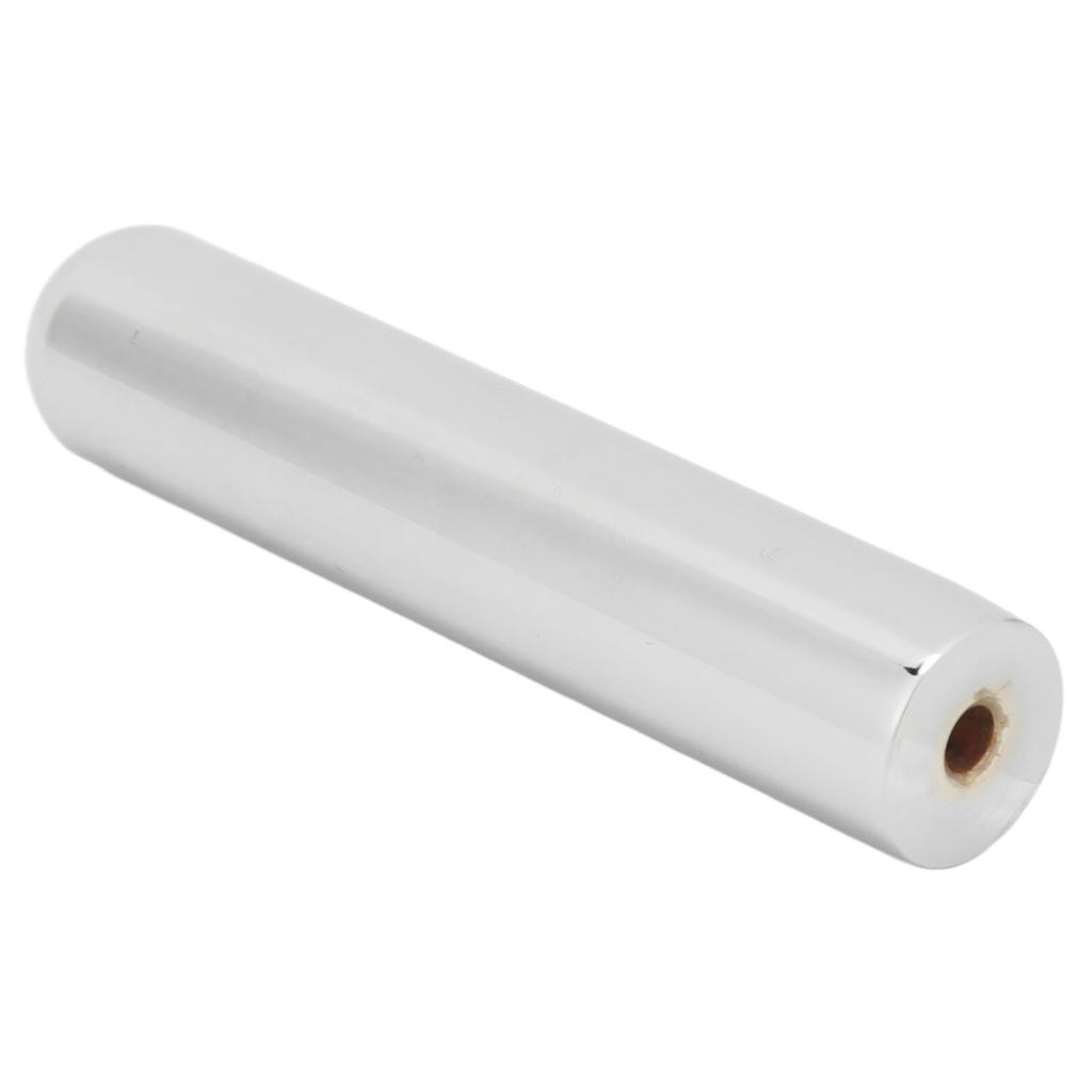 Guitar Slide Kit Round Metal Professional Guitar Tone Bar with 4 Picks 1 Ring Silver