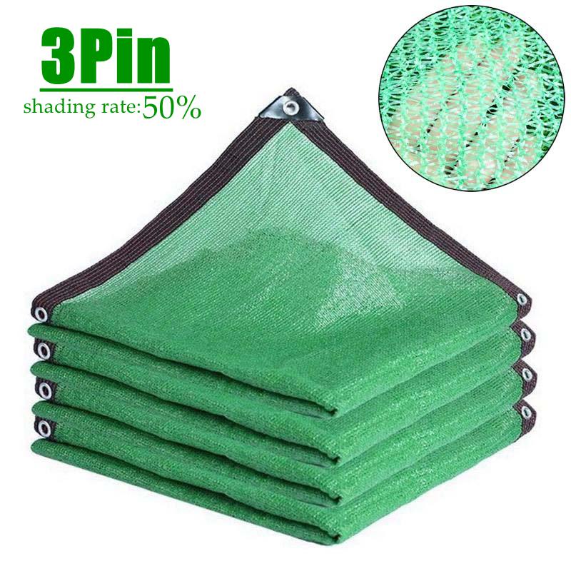 Зеленый анти-УФ HDPE солнцезащитный козырек для суккулентных растений, парус для защиты от солнца, уличный плавательный бассейн, садовая сетка, уровень затенения 50~55%
