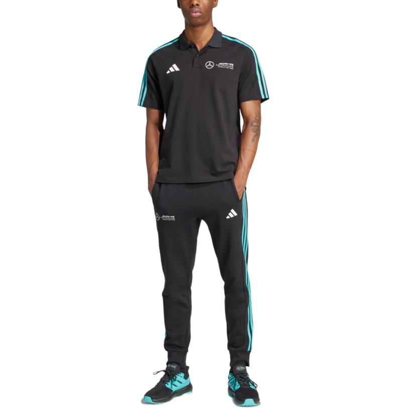 adidas X Mercedes-Amg Petronas F1 Team Ss25 Dna Fashion Sports Polo Shirt Men Polo Shirts Black JV5430