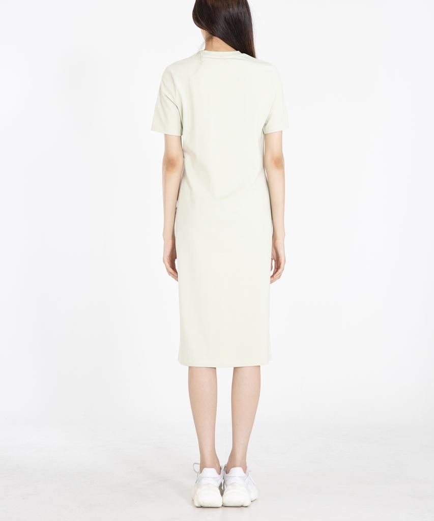 Row To Row Wrd023 Fine Cotton Pocket Dress (Pig Green)