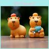 Capybara Resin Toy Figurine With Interactive Features For Visual Development And Parentchild Interaction