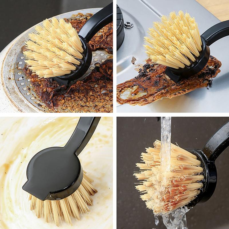 1 шт. Щетка для мытья посуды, щетка для мытья посуды без масла, длинная ручка, щетка для чистки посуды, щетка для кухни, щетка для чистки кухни, сковорода