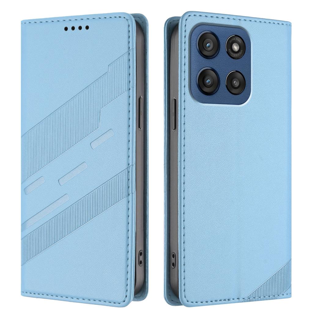 For Motorola Edge 60 5G Phone Cases Punk Style Imprinted Wallet Stand Leather Cover