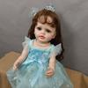 Куклы Baby Reborn, цельное силиконовое тело для девочек, как настоящие, 55 см, с укорененными волосами для девочек, Bebe Reborn для детей, Рождественский подарок