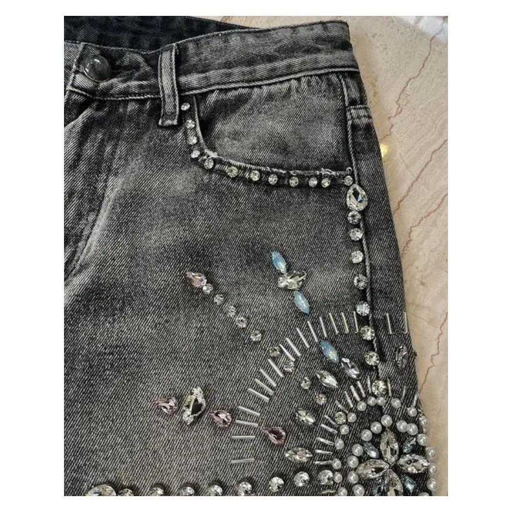 ZYLLO Y2K Уличная одежда Шорты Джинсы Мужские Женские Харадзюку Хип-хоп Готика Масонство Ретро Свободные Джинсовые Фитнес Шорты Повседневные Баскетбольные Шорты