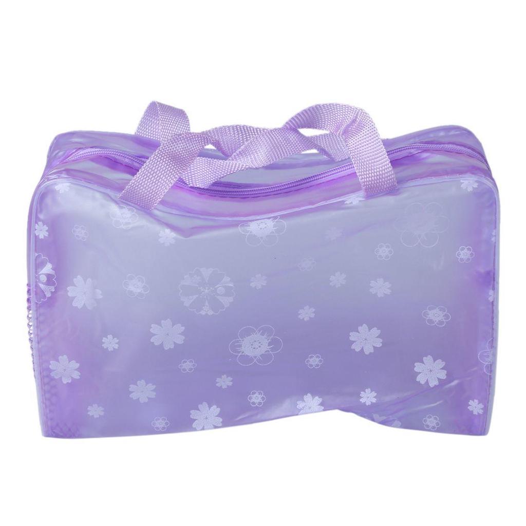 1 шт. Женская мобильная полосатая прозрачная сумка для переноски водонепроницаемая сумка для полоскания ванной комнаты