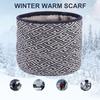 Winter Neck Warmer Women Men Thickened Fleece Lining Scarf Thick Windproof Ski Neck Gaiter