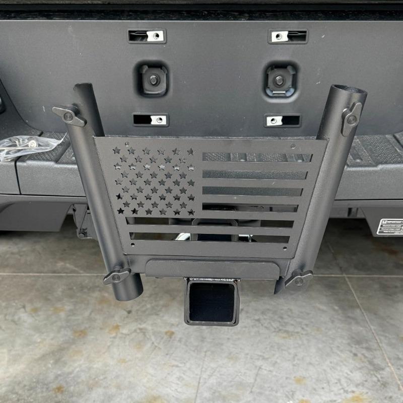 For Universal SUV Jeep Truck 2 Inch Receiver Hitch Mount Extended Flag Pole Holder Tow Rear Bracket Accessory Off Road ATV UTV