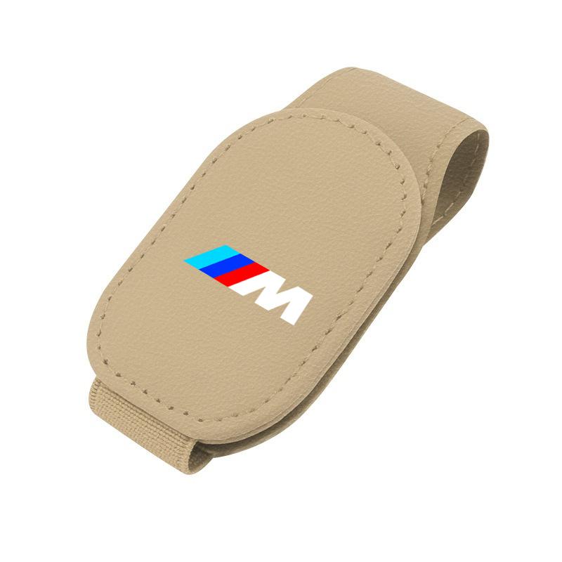 BBJK3 Для BMW M X1 X2 X3 X5 X6 E46 E39 E90 E36 E60 E34 E30 F30 Магнитный кожаный зажим-держатель для очков Универсальный автомобильный держатель для солнцезащитных очков