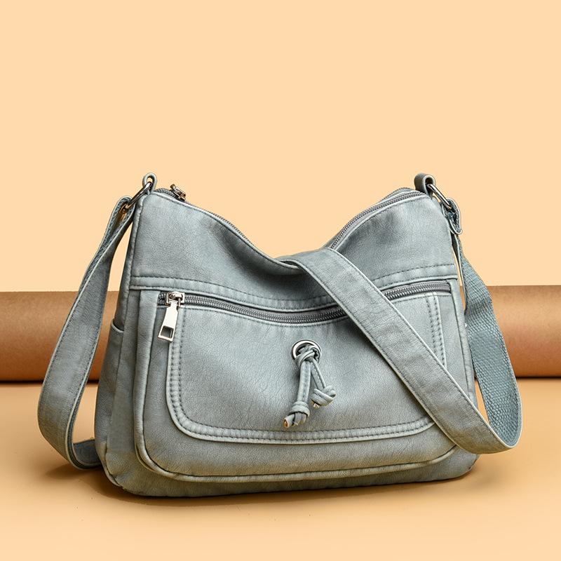 Ретро повседневная сумка-мессенджер женская новая мягкая вместительная сумка через плечо модная и простая женская сумка сумка для мамы