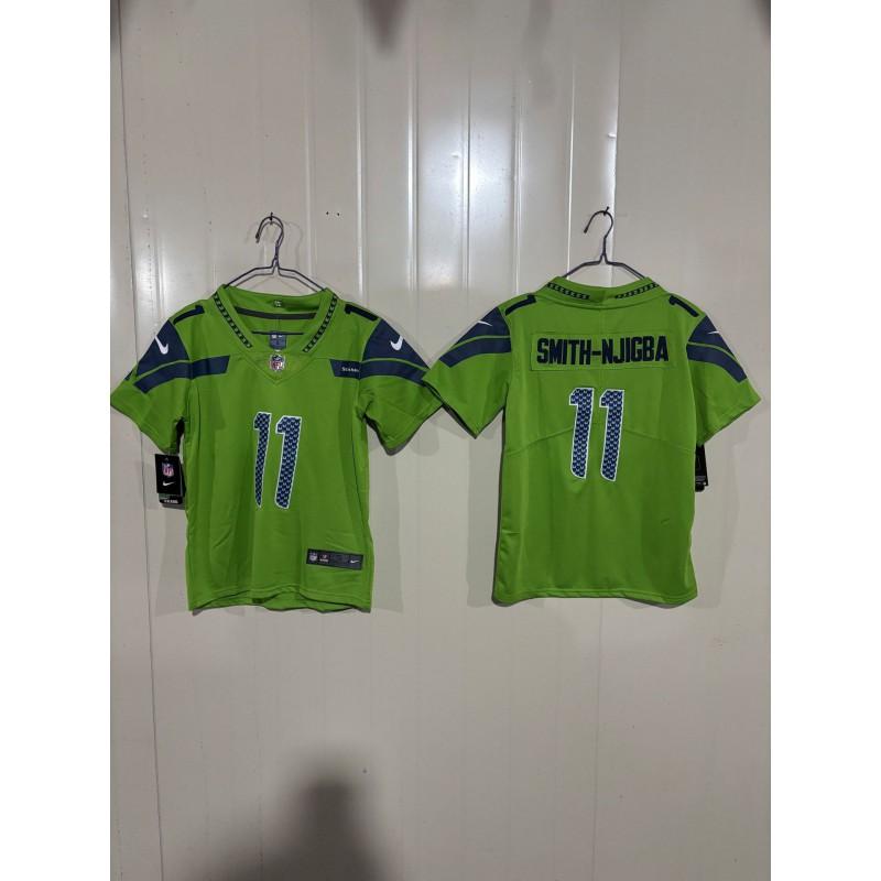 Kids Seattle Seahawks Fan Apparel Cotton Blend Embroidered Team Jersey Rugby Sports Fans