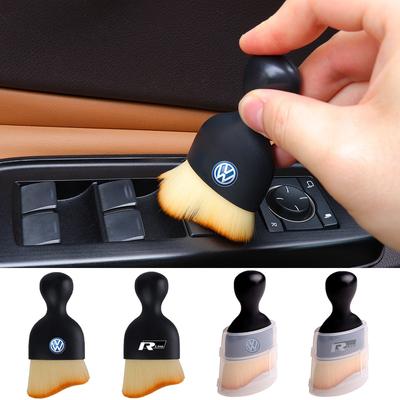 Car Gap Dust Removal Brush Dashboard Cleaner Fluff Brush Center Cover for Volkswagen VW Rline Golf Polo Caddy GTI Beetle Passat F444