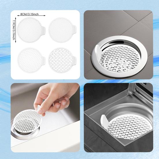 Plastic Sink Strainers Shower Hair Collector Mesh Drain Filter Kitchen Sink Filter Anti-clog Sink Strainer