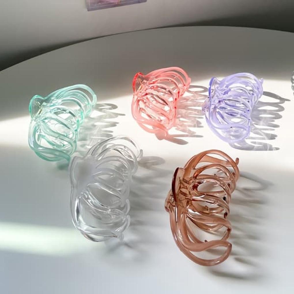 Women's Transparent Jelly Round Hairpin Clip Hairpin
