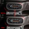 Air Panel Decoration Frame Car Stickers For Smart 453 Fortwo Forfour Interior Accessories Styling Trim Cover