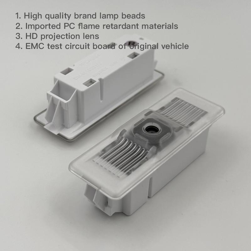 2pcs Welcome Car Door Light For BMW 5Series 1 2 4 3Series Projector Lamp Car icon X1 X3 X5 X2 7Series F30 F31 G30 G31 E70 F15