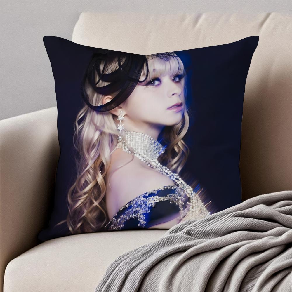 popular female singer MMARiA Cushion Cover Pillowcase Antidustmite Invisible Zipper Short Plush Sofa Cushion