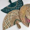 Винтажный Декоративный Ручной Веер Цветной Ручной Веер-Лопасть Летний Веер из Камыша Летний Сезон